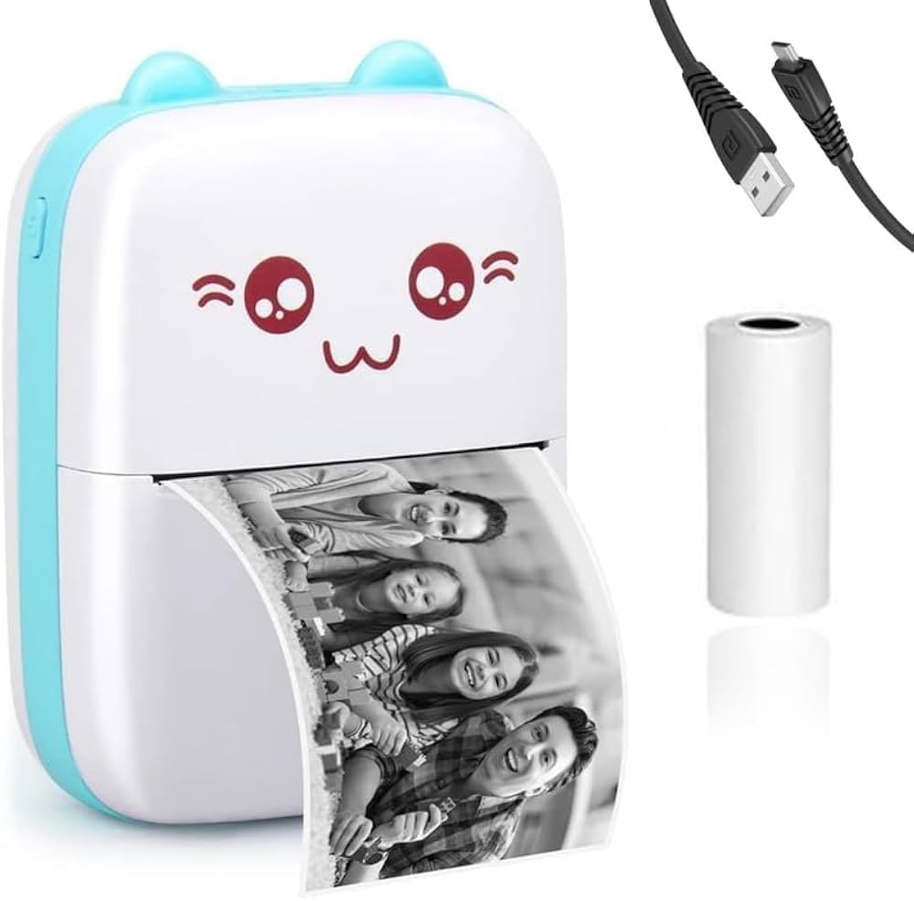 Pocket Inkless Mini Printer Thermal Portable Bluetooth Wireless Mini Printer For Kids