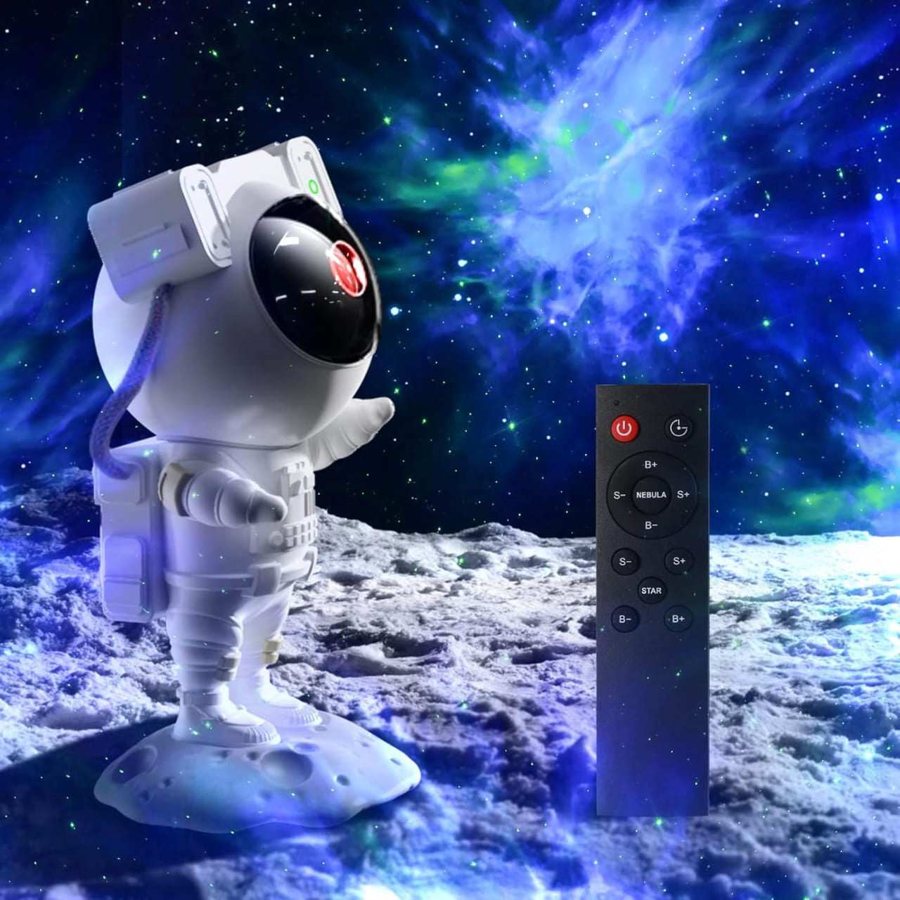 Original Astronaut Galaxy Star Projector – 360° Rotating Nebula Night Light with Remote for Kids & Adults