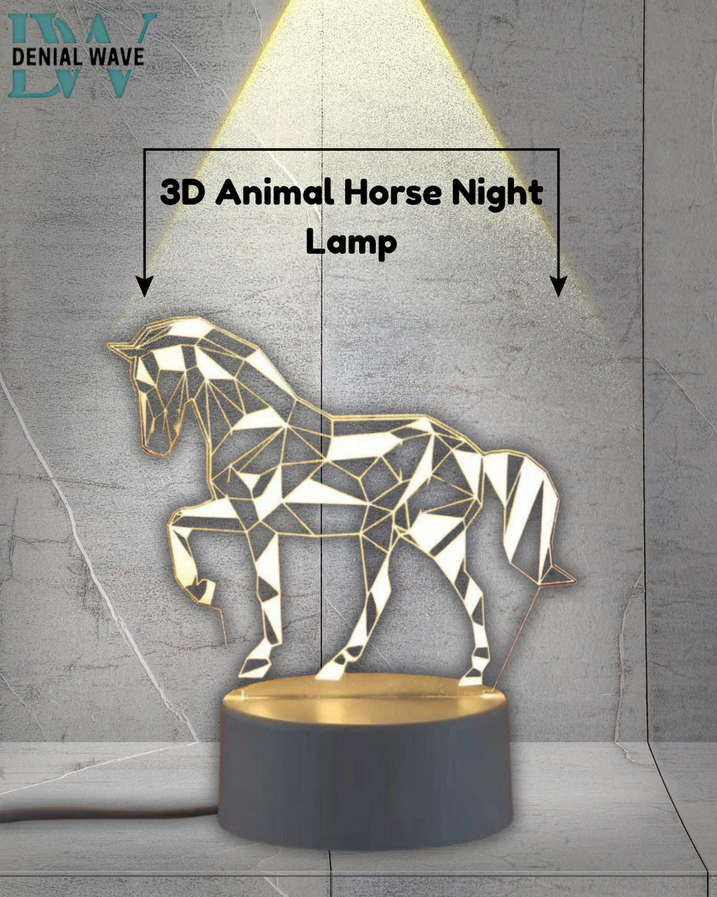 3D Animal Horse Night Lamp