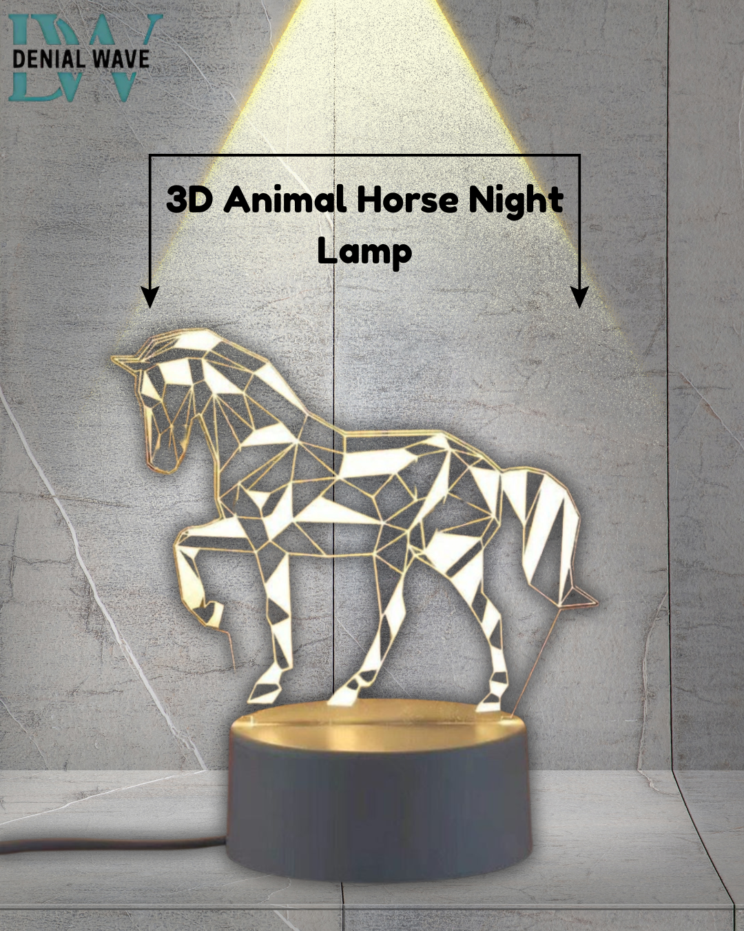 3D Animal Horse Night Lamp