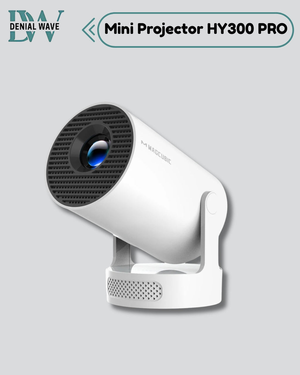 Magcubic 4K HY300 Pro+ Projector Built-in 5W Speaker 1280*720P Android 11 8000 Lumens Wifi6 BT5.4 Outdoor Portable Projec