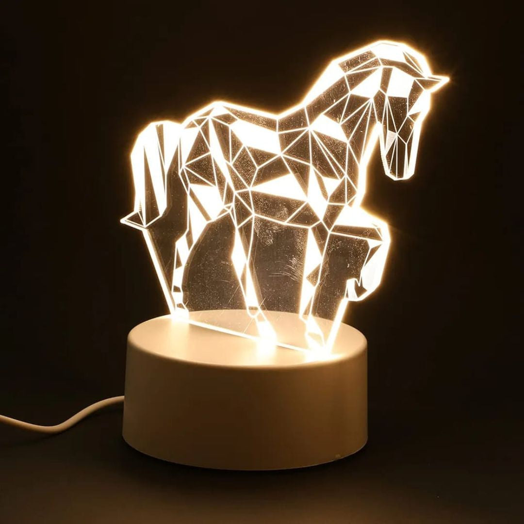 3D Animal Horse Night Lamp