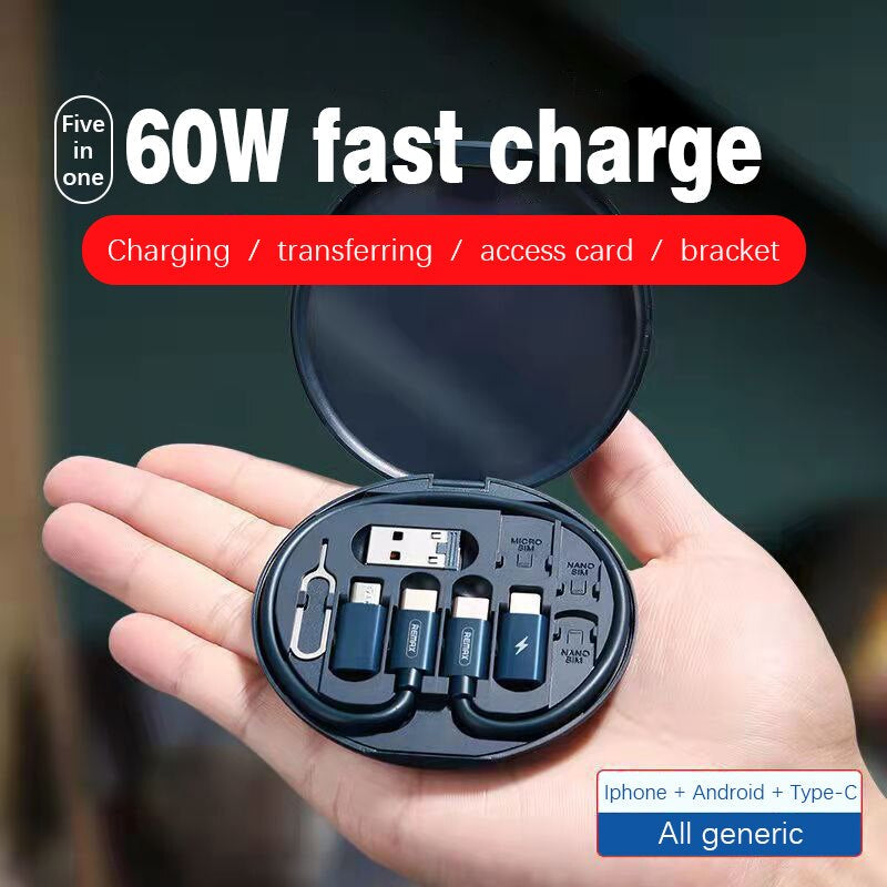 5 in 1 Data Cable Set - Fast Charging Cable