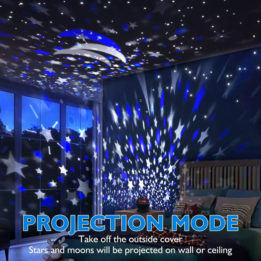 Star Master Galaxy Projector Moon Lamp – 360° Rotating