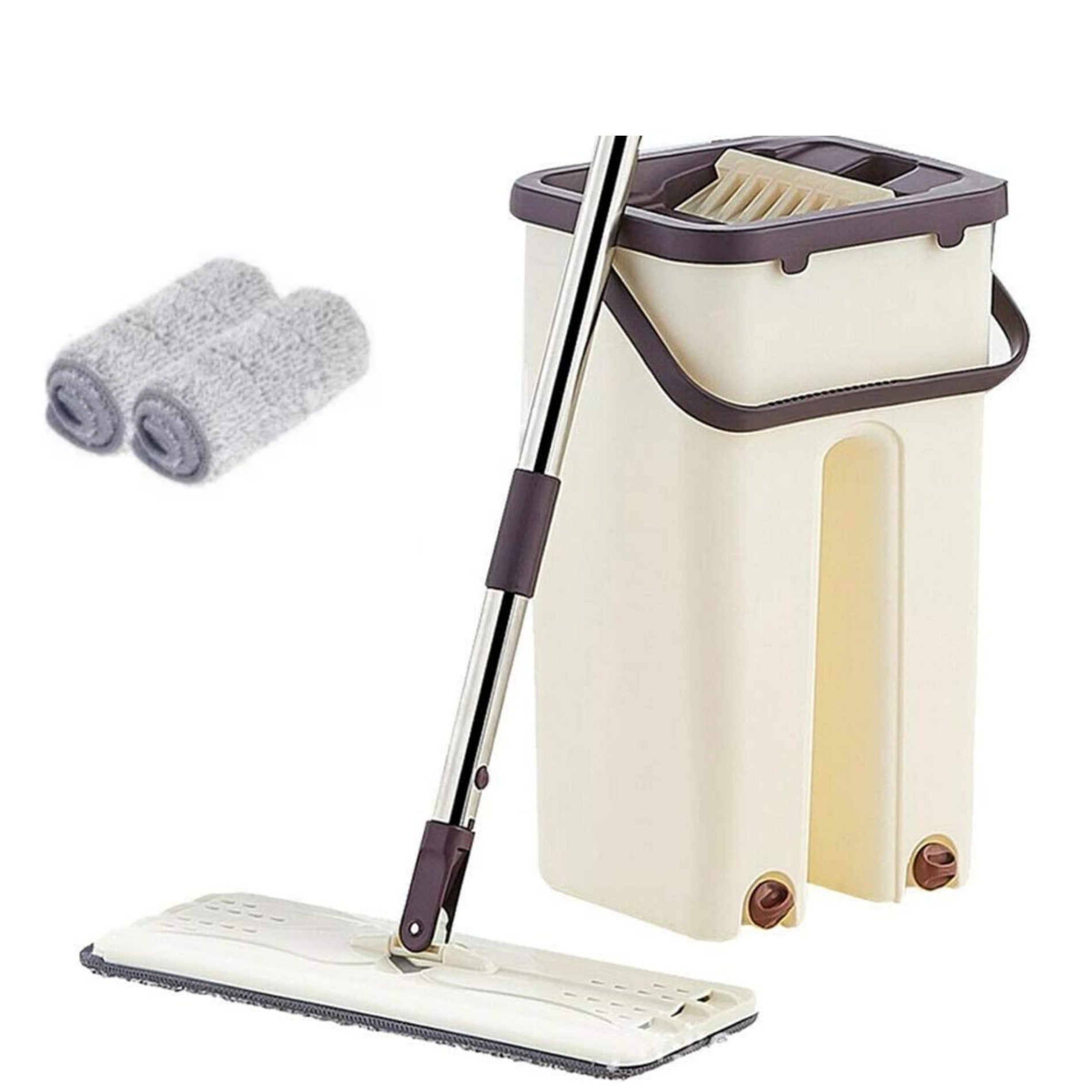 Flat Squeeze Mop - 2 in 1 Automatic Floor Cleaning Bucket Mop