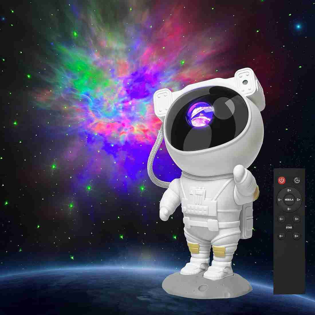 Original Astronaut Galaxy Star Projector – 360° Rotating Nebula Night Light with Remote for Kids & Adults