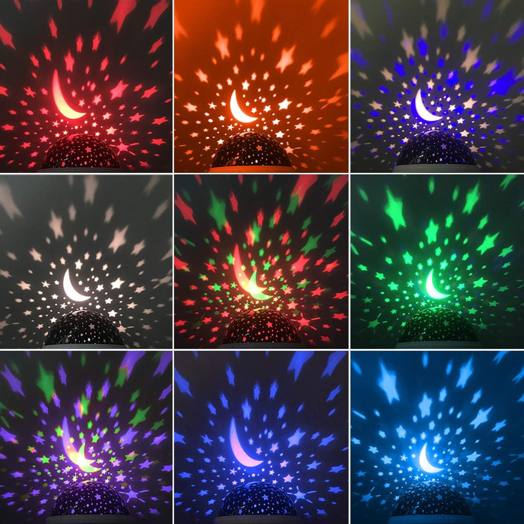 Star Master Galaxy Projector Moon Lamp – 360° Rotating