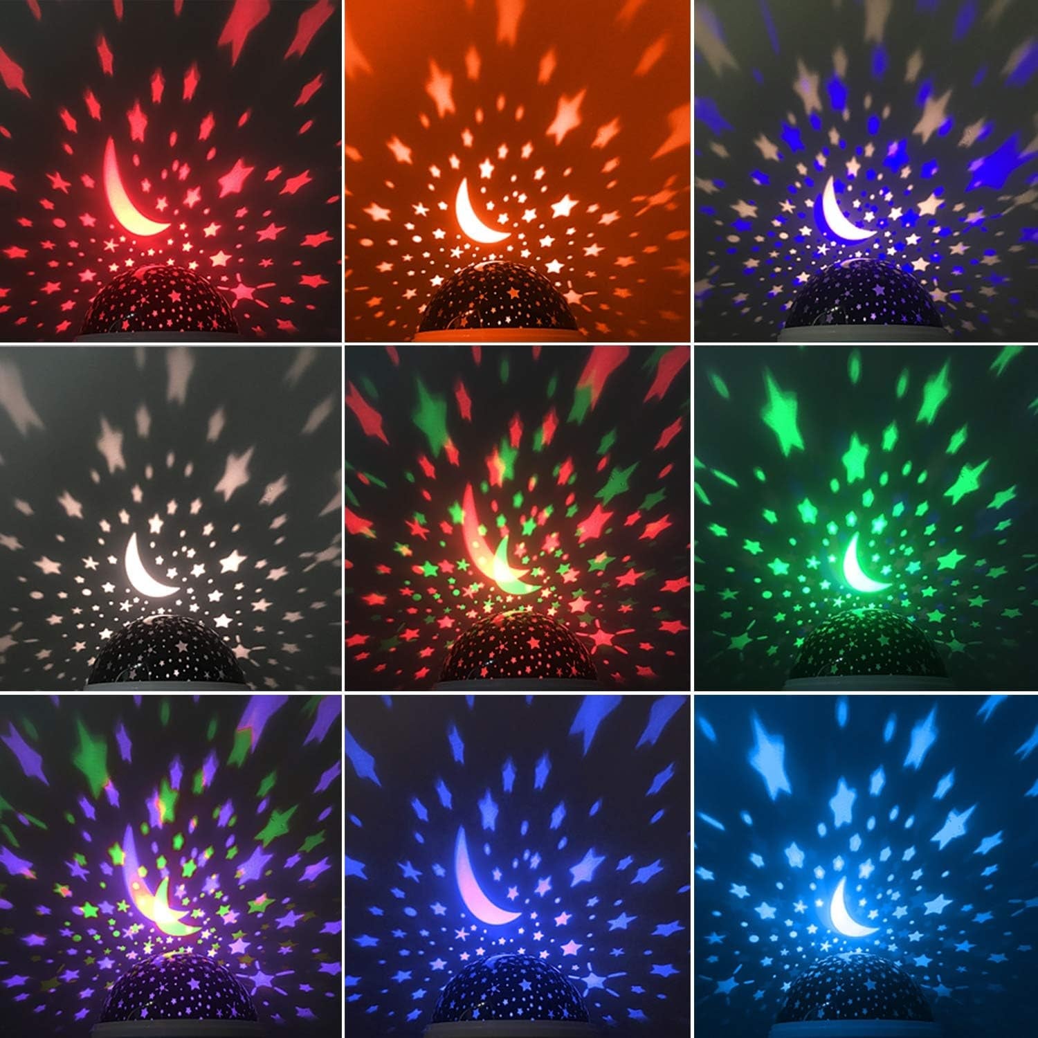 Star Master Galaxy Projector Moon Lamp – 360° Rotating