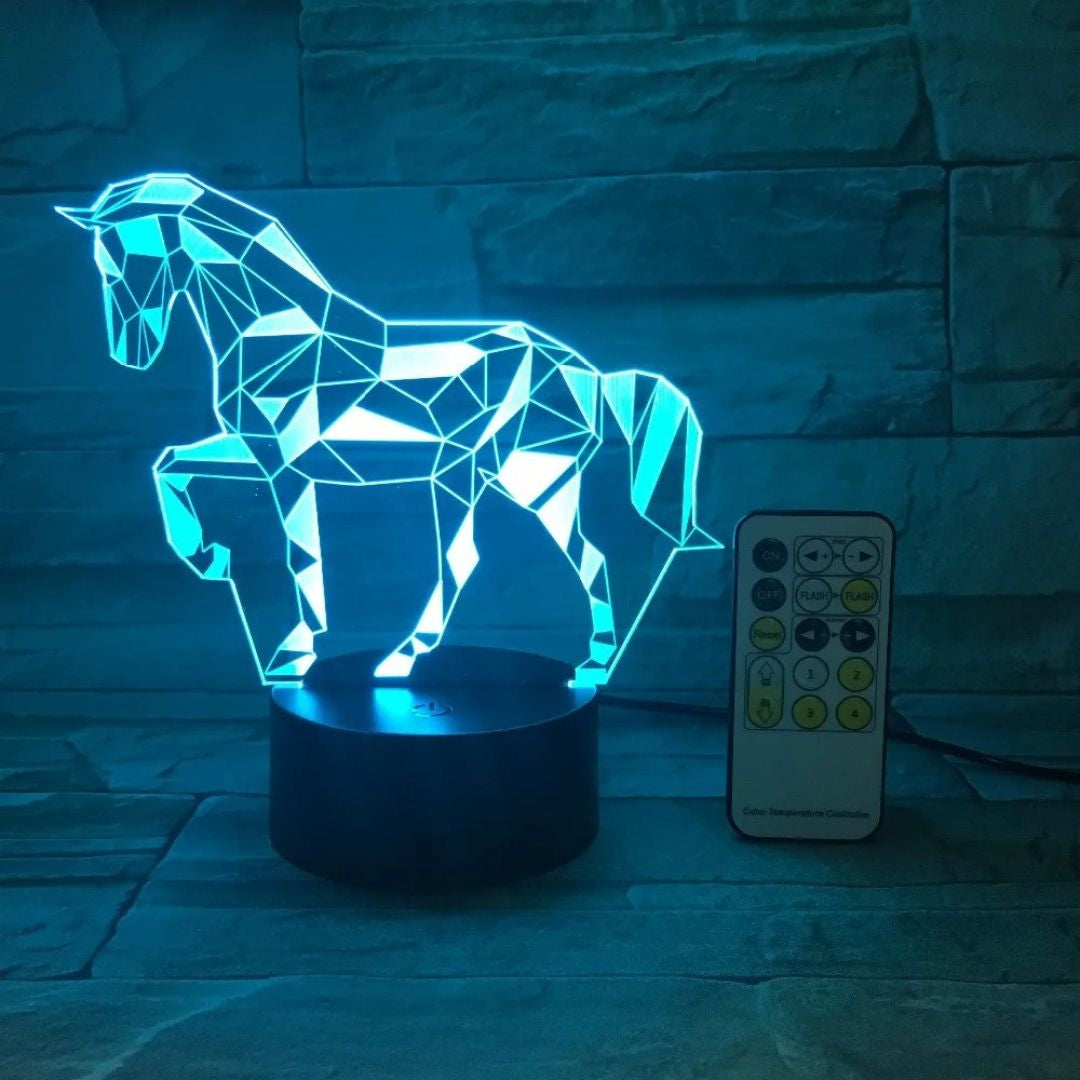 3D Animal Horse Night Lamp